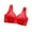 Red, variant on Jelly Bras for Women,Wireless Bras,Solid Color Teardrop Cup Semi Fixed Cup Gel Pad Soft Support Comfortable Everyday Wear Bra