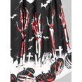 thumbnail image 4 of Vestido de Vendimia de Esqueleto de Calabaza con Cordones Rosegal vestidos vintage tallas grandes, 4 of 5