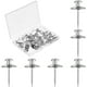 thumbnail image 1 of 50 Uds clavos de doble cabeza clavos colgantes colgadores de cuadros clavos tachuelas para pulgar clavos tapiz para pared, 1 of 7