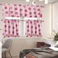 thumbnail image 2 of Strawberry Novelty Kitchen Curtain Valance and Tiers Set Long Short Tier Curtain for Living Room Bathroom Loft, 2 of 6