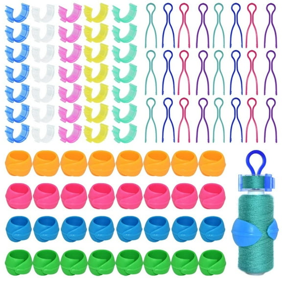 142Pcs Bobbin Thread Buddies Set Sewing Thread Spool Organizer Including 70Pcs