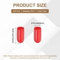 thumbnail image 2 of 200pcs Pegboard Hooks Protector Rubber End Caps, Peg Board Hook Flexible Prongs End Tips Caps Rack Cover for Pegboard  Dishwasher Hook, Red(15mm Long 5mm Inner Dia), 2 of 6