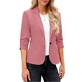 thumbnail image 2 of Blazers for Women Hemlock 3/4 Sleeve Suit Jackets Open Front Business Casual Lightweight Work Suit Outer Wear Womens Blazer, 2 of 7