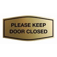 thumbnail image 1 of Signs ByLITA Fancy Please Keep Door Closed Sign - Security and Safety | Durable Material | Easy to Install (Brushed Gold) - Medium 1 Pack, 1 of 4