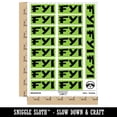 thumbnail image 2 of FYI For Your Information Bold Sticker Set - Light Green - Matte Finish - 2.00" Large, 2 of 7