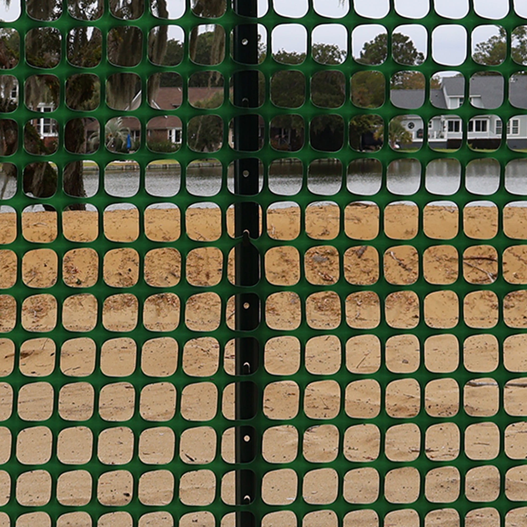 Garden Craft 4ft H x 50ft W Green Plastic Barrier Fence