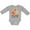 AC-Heather Grey, variant on Aunt Loves Me Woodland Fox Boys or Girls Long Sleeve Baby Bodysuit