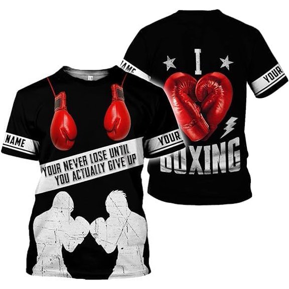 Personalized Boxing 3D Hoodies, Gift Boxer T-Shirt, Boxing Hoodies, Sweatshirt, Shirt For Boxing Lovers, Boxing Gift (T-shirt, S)