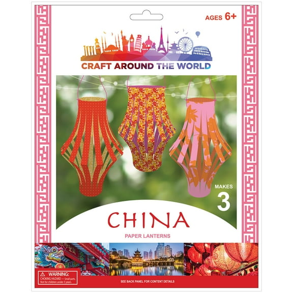 Craft Around The World Chinese Paper Lanterns-Makes 3