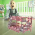 thumbnail image 2 of Realistic For Doll House Bunk Beds Lovely Detachable Princess Bed Ladder Decorat, 2 of 4