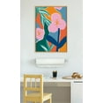 thumbnail image 6 of Kate and Laurel Sylvie Oaxaca Garden Framed Canvas Wall Art by Kate Aurelia Holloway, 23x33 Natural, Colorful Floral Abstract Art for Wall, 6 of 6