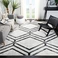 thumbnail image 3 of SAFAVIEH Adirondack Bailey Geometric Area Rug, Ivory/Charcoal, 10' x 14', 3 of 8