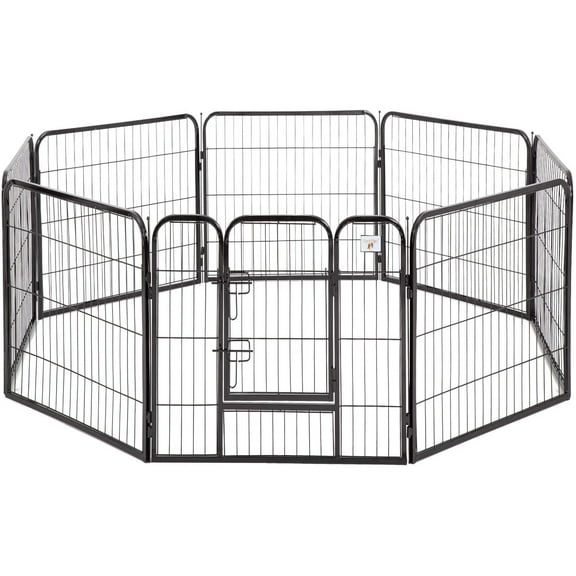 BestPet Dog Playpen 8/16/24/32 Panels Heavy Duty Dog Pen 40" Height x 32" Width Dog Exercise Pen Cat Fence with Doors for Large Dogs,Outdoor/Indoor,RV, Camping, Yard
