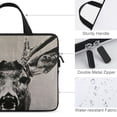 thumbnail image 3 of Werpe Deer Antlers Neoprene Laptop Bag Durable Waterproof Computer Protective Handle Case 12inch, 3 of 5