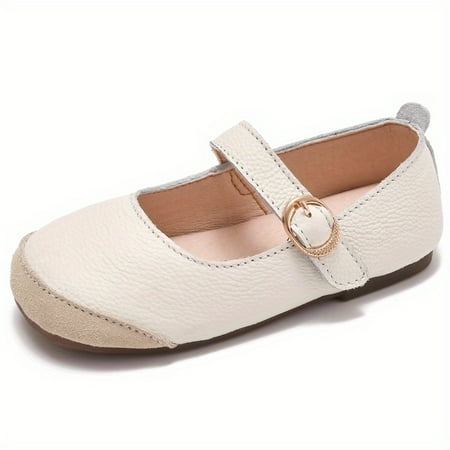 

Girls Mary Jane Flats 2023 New Leather Durable Lightweight Princess Dress Shoes Spring And Summer