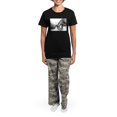 thumbnail image 4 of CafePress - African Elephants And Calf Women's Dark Pajamas - Women's Short Sleeve Print T-Shirt and Pants Dark Cotton Pajama Set, 4 of 7