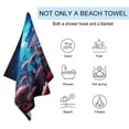 thumbnail image 2 of Independence Day Of The United States Flag Ultra Fine Fiber Beach Towels for Travel And Quick Drying Absorbent Towels for Swimming, 2 of 7