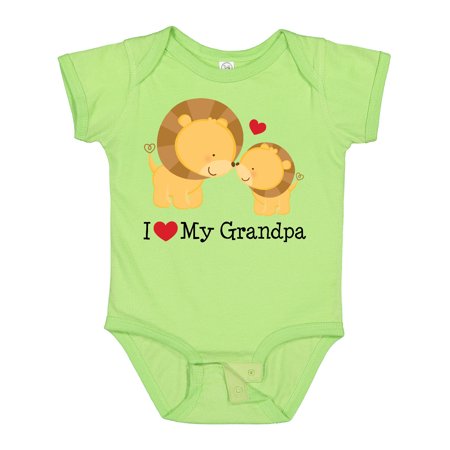 

Inktastic I Love My Grandpa Gift Baby Boy or Baby Girl Bodysuit