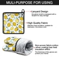 thumbnail image 7 of Lemon Kitchen Oven Mitt and Pot Holder Sets 4 Pcs for Baking, Cooking and Grilling, Heat Resistant Up To 392 °F, 7 of 7