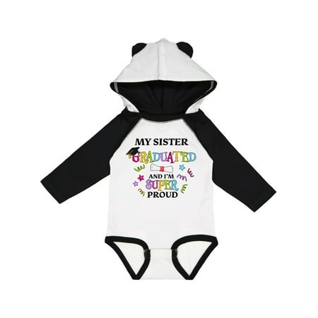 

Inktastic My Sister Graduated and I m Super Proud Gift Baby Boy or Baby Girl Long Sleeve Bodysuit