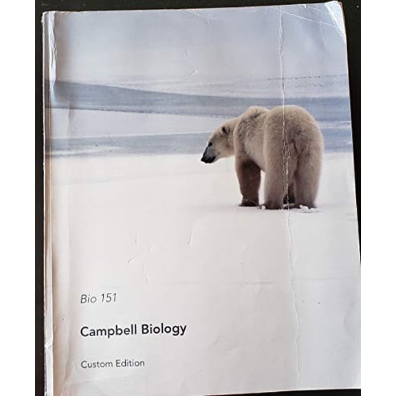 Pre-Owned Campbell Biology, BIO 151, Custom Edition, 9781323672211, 1323672214, Paperback, Custom edition.