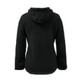 thumbnail image 3 of Vedolay Sweatshirt for Women Womens 2023 Long Sleeve Tunic Tops Crew Neck Soft Pullover With Side Zipper Shirt Clothes,Black 3XL, 3 of 4