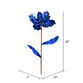thumbnail image 4 of Vickerman RX193402 30 in. Blue Glitter Magnolia Spray - 2 per Bag, 4 of 4
