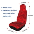 thumbnail image 4 of Pofeuu Red Rose Print Automotive Car Seat Covers Flat Cloth Full Set Seat Covers,Car Seat Covers front seats for Cars Trucks and SUVs(Two packs), 4 of 7