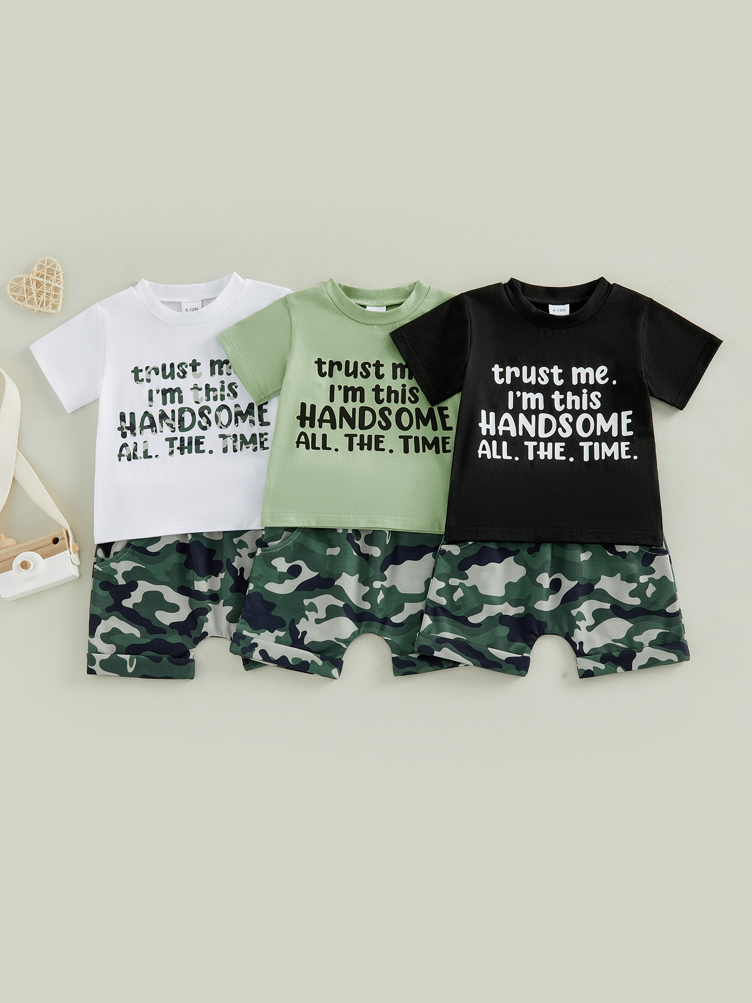 Loicainy Toddler Boy Summer Outfit Set, 2-Piece photo 3