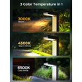 thumbnail image 3 of Luces solares para senderos COXSENI, paquete de 6, 3 modos de color, IP65, 3 of 7