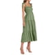 thumbnail image 4 of VISgogo Vestido de Mujer, Color Sólido Sin Mangas Volantes de Una Pieza con Tirante Ajustable para el Hombro para el Verano, S/M/L/XL VISgogo moda, 4 of 7