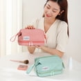 thumbnail image 5 of Elegant Sweet Storage Cases Letter For Women Large-capacity Toiletries Organizer Waterproof Makeup Bag Korean Storage Bag Travel Cloud Cosmetic Bag PINK M, 5 of 8