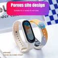 thumbnail image 3 of Correa Colorida Compatible Con Xiaomi Mi Band 3/4/5/6 Correa De Muñeca De Tpu Suave Pulsera De Repuesto Moyic EL016944-04, 3 of 5