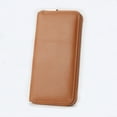 thumbnail image 5 of genuine leather long women's wallet men's leather clutch bag dropshipping,SKU01029-头层牛皮【橙色】现货, 5 of 10