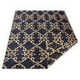 thumbnail image 4 of Rugsotic Carpets Hand Knotted Sumak, Contemporary Jute Area Rug, Charcoal,Beige, 6'x9', 4 of 5