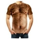 thumbnail image 1 of ICHUANYI Clearance 3D Muscular Man Print Fashion Fitness Round Neck Short Sleeve T-Shirt(Brown, XXL) Ichuanyi Ichuanyi, 1 of 5