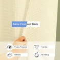 thumbnail image 5 of Waffle Weave Shower Curtain – Water-Repellent Fabric for Bathroom, Machine Washable, 70" x 70", Beige, Pique Pattern, 5 of 7