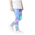 thumbnail image 3 of Odeerbi 3-12 Años Leggings Niñas Estampado Cielo Estrellado Mallas Elásticas Pantalones Cintura Alta Starlit Panty Suave, 3 of 4