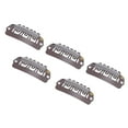 thumbnail image 2 of Metal  Clip, Different Use Round Teeth  Clip Snap  For Barber Shop For Female Dark Brown, 2 of 8