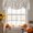 Blue, variant on Farmhouse Daisy Tie Up Valance Curtains for Windows, Kitchen Curtains Window Treatments, Country Botanical Floral Blossom Short Window Shades Valances for Bedroom Bathroom Cafe 42"x12"