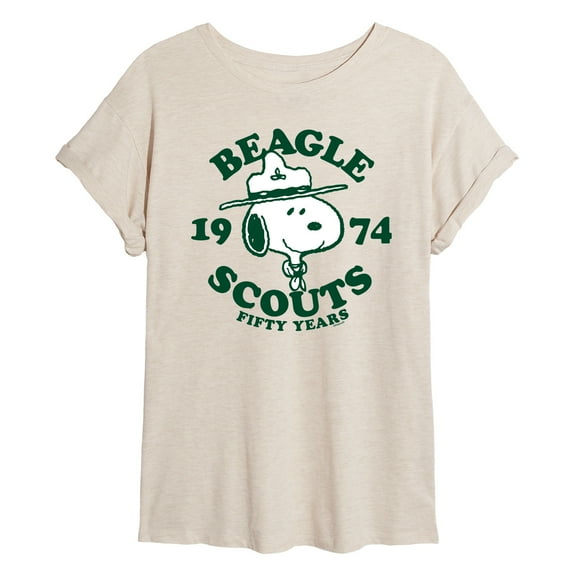 Peanuts - Beagle Scout 50 Years - Juniors Ideal Flowy Muscle T-Shirt