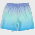 thumbnail image 3 of Men's Gradient Print Shorts Drawstring Big and Tall Swim Short Quick Dry Beach Bathing Suits Summer Shorts, 3 of 6