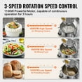 thumbnail image 3 of VEVOR Commercial Food Mixer,30Qt Commercial Mixer with Timing Function, 1100W Stainless Steel Bowl Heavy Duty Electric Food Mixer Commercial with 3 Speeds Adjustable 108/199/382 RPM,Dough Hook Whisk, 3 of 10