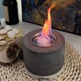 thumbnail image 4 of Soidarity Hoyos de fuego de de cemento mezclado duraderos y portátiles para disfrutar sin fin Hoyos de fuego portátiles carpas oro negro, 4 of 6