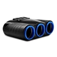 thumbnail image 2 of Yirtree 12-24V 3 Ways Car Cigarette Lighter Socket Splitter USB Charger Power Adapter, 2 of 7