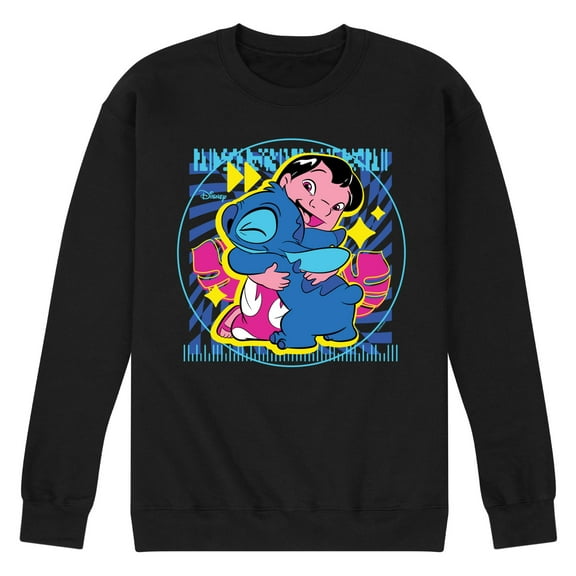 Disney - Lilo & Stitch - Lilo Stitch Hug - Men's Crew Neck Fleece Pullover