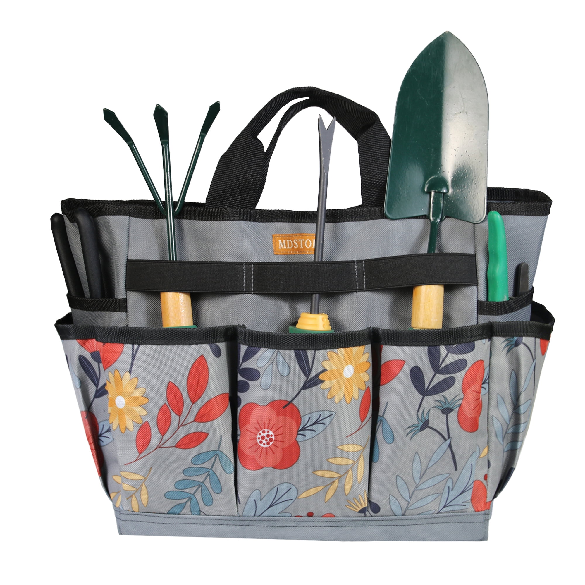 MYDAYS Canvas Garden Tool Tote Bag, HeavyDuty Gardening Pouch