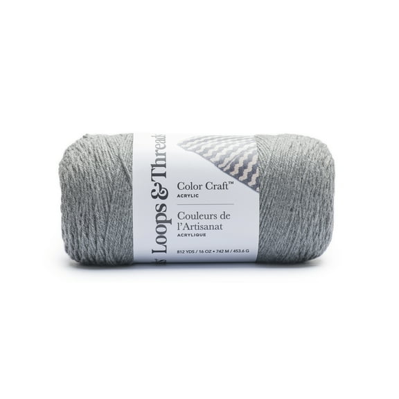 Caron One Pound Yarn-Medium Grey Mix