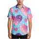 thumbnail image 2 of Ceisia Fashion Unisex Men Women Casual Short Sleeve Gift Printed Turndown Collar Button Shirt, 2 of 7