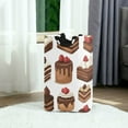 thumbnail image 6 of Yayeee Freestanding Laundry Hamper with Handle Collapsible Large Storage Basket for Clothes, White Sweet Cakes, 6 of 7
